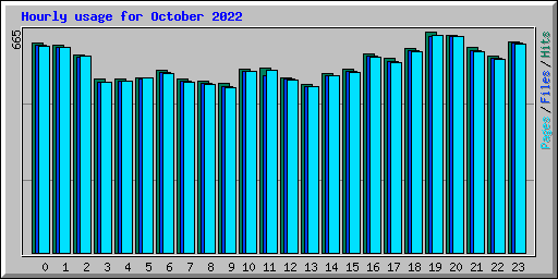 Hourly usage for October 2022