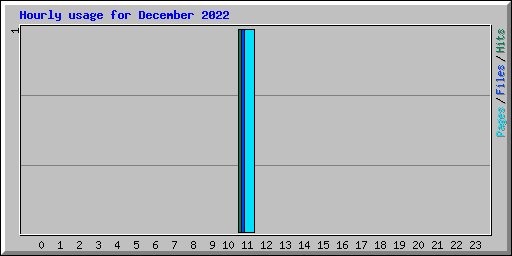 Hourly usage for December 2022